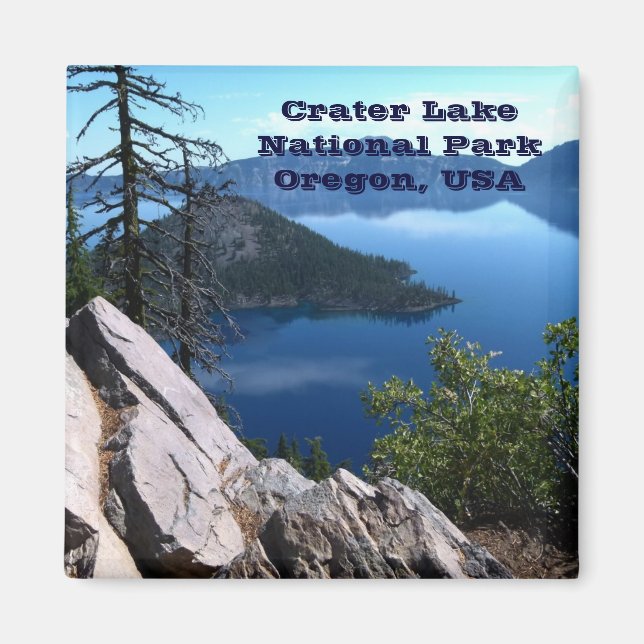Krater Lake National Park Oregon USA Reisemagnet Magnet (Vorne)