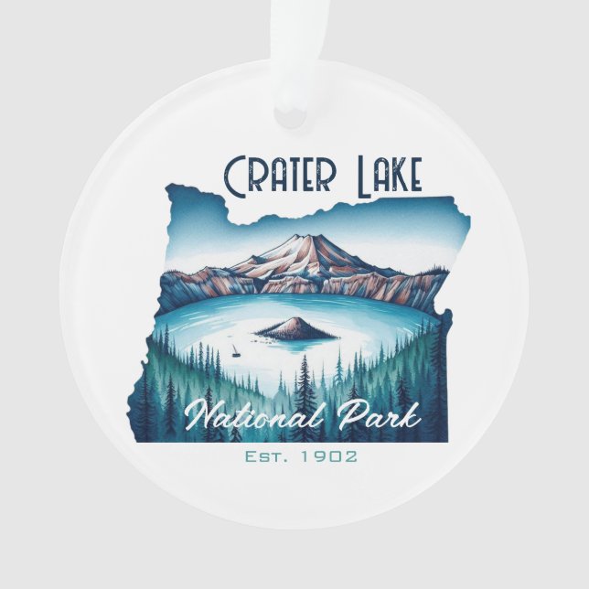Krater Lake National Park Souvenir Geschenk Ornament (Vorderseite)