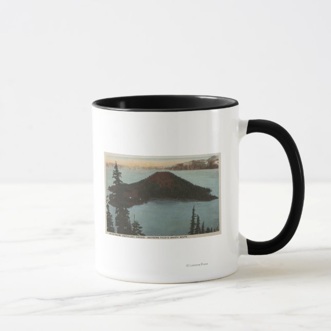 Krater Lake, Oregon - Wizard Island View #1 Tasse (Rechts)
