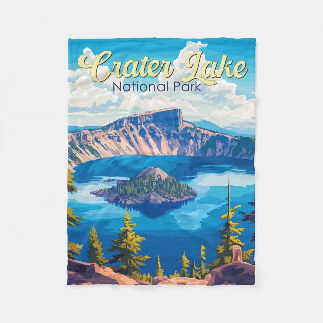Krater Nationalpark California Fleecedecke (Vorderseite)