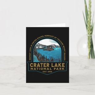 Krater Nationalpark California Karte