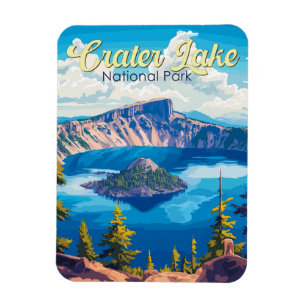 Krater Nationalpark California Magnet