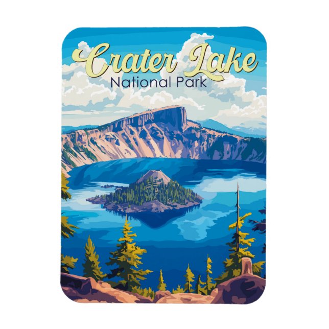 Krater Nationalpark California Magnet (Vertikal)