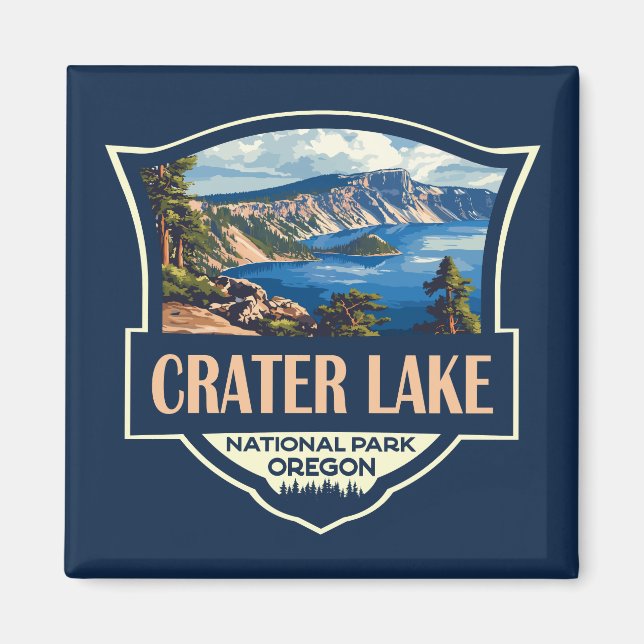 Krater Nationalpark California Parco Tassino Abzei Magnet (Vorne)
