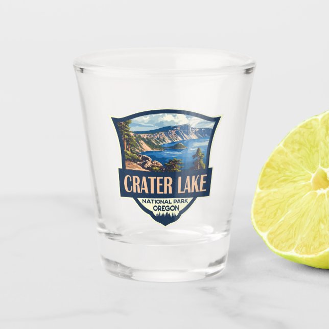 Krater Nationalpark California Parco Tassino Abzei Schnapsglas (Vorderseite)