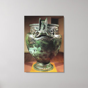Krater, vom Grab einer Prinzessin von Vix Leinwanddruck