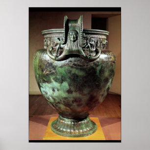 Krater, vom Grab einer Prinzessin von Vix Poster