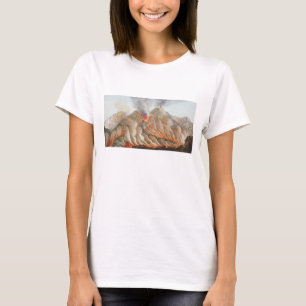 Krater vom Vesuv von einem ursprünglichen Zeichne T-Shirt