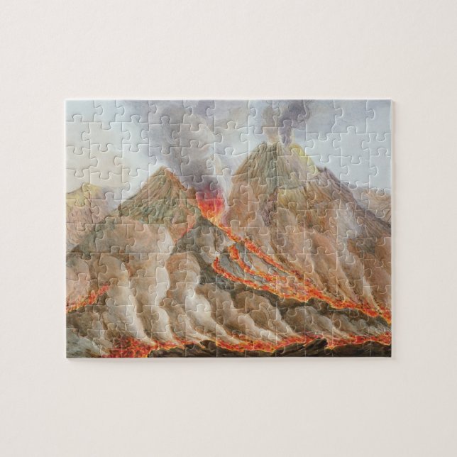 Krater vom Vesuv von einem ursprünglichen Zeichnen (Horizontal)