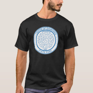 Krater von Diamonds Staat Park Arkansas Abzeichen T-Shirt