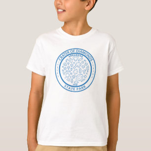 Krater von Diamonds Staat Park Arkansas Abzeichen T-Shirt