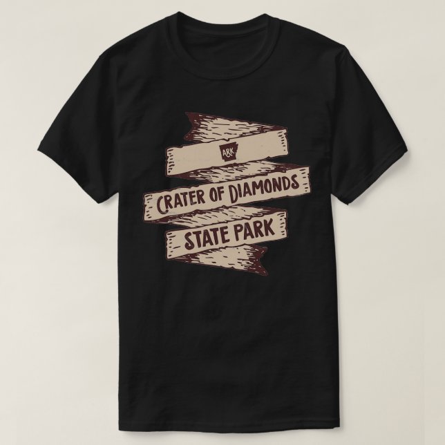 Krater von Diamonds Staat Park Arkansas Staat Park T-Shirt (Design vorne)