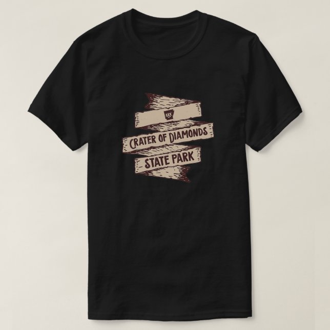 Krater von Diamonds Staat Park Arkansas Staat Park T-Shirt (Design vorne)