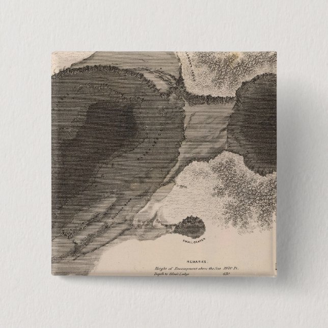 Krater von Kilauea, Hawaii Button (Vorderseite)