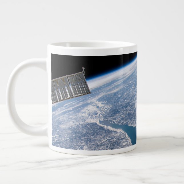 Krater von Manicouagan und der Fluss St. Lawrence Jumbo-Tasse (Links)