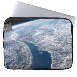 Krater von Manicouagan und der Fluss St. Lawrence Laptopschutzhülle