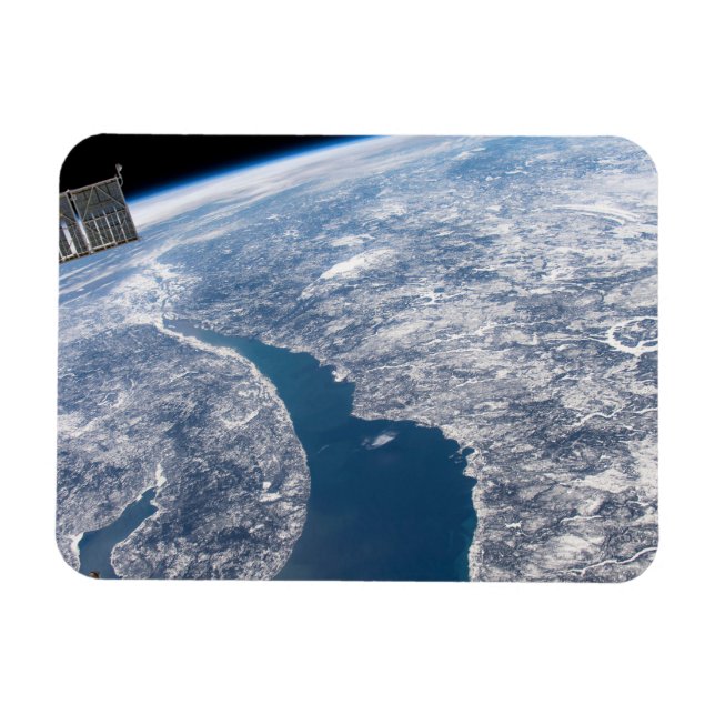 Krater von Manicouagan und der Fluss St. Lawrence Magnet (Horizontal)
