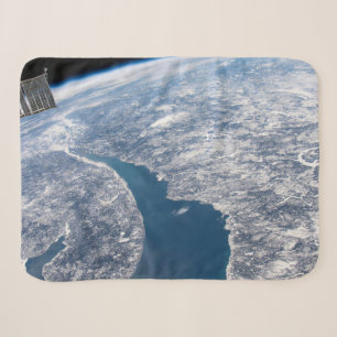 Krater von Manicouagan und der Fluss St. Lawrence Sherpadecke