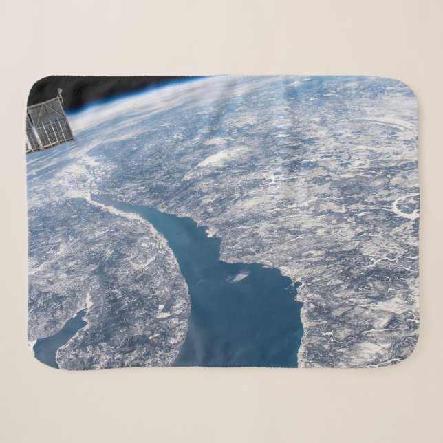 Krater von Manicouagan und der Fluss St. Lawrence Sherpadecke (Vorderseite (Horizontal))