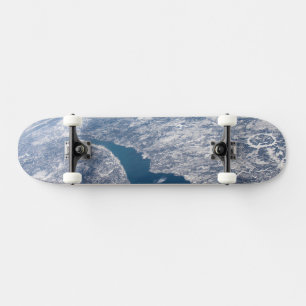 Krater von Manicouagan und der Fluss St. Lawrence Skateboard