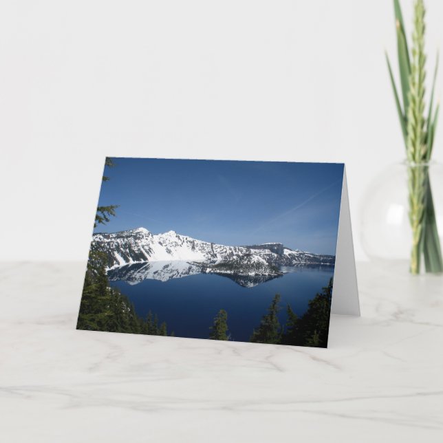 Kratersee Foto-Karte Karte (Vorderseite)