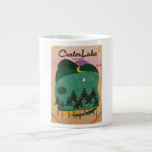 Kratersee Kanada Reiseplakat Jumbo-Tasse
