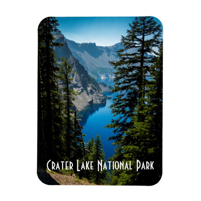 Kratersee Nationalpark Landschaftliches Foto Magnet (Vertikal)