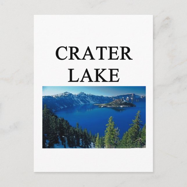 Kratersee Postkarte (Vorderseite)