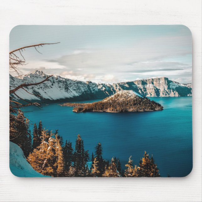 Kratersee Süd-Oregon Mousepad (Vorne)