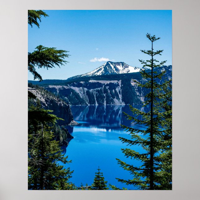 Kratersee // Unglaubliche Aussicht auf den Nationa Poster (Vorne)