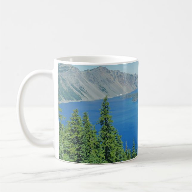 Kratersee Wraparound Landschaftliches Foto Kaffeetasse (Links)
