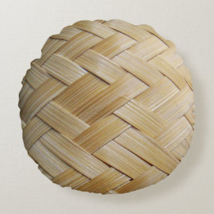 Kratip Thai Lao Isan Bamboo Rice Basket Rundes Kissen