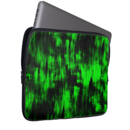 Kratzende Flecken in grell grün und stark dunkel Laptopschutzhülle