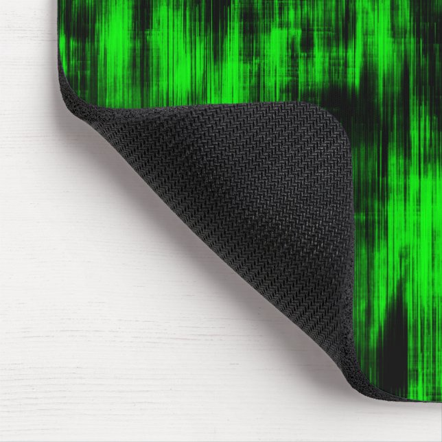 Kratzende Flecken in grell grün und stark dunkel Mousepad (Ecke)