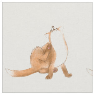 Kratzender Fuchs Stoff