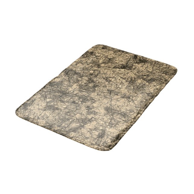 Kratzer auf einem leicht gepunkteten Khaki Badematte (Schrägansicht)