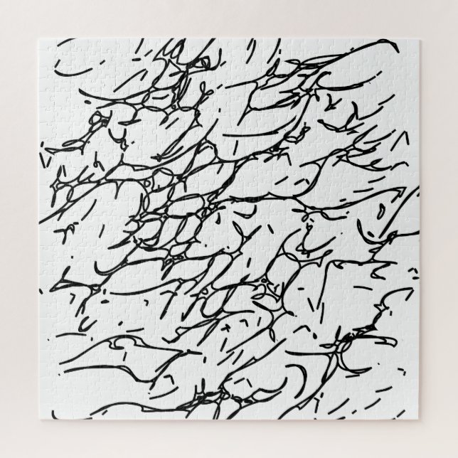 Kratzer in Schwarz und Weiß - 1 (Vertikal)