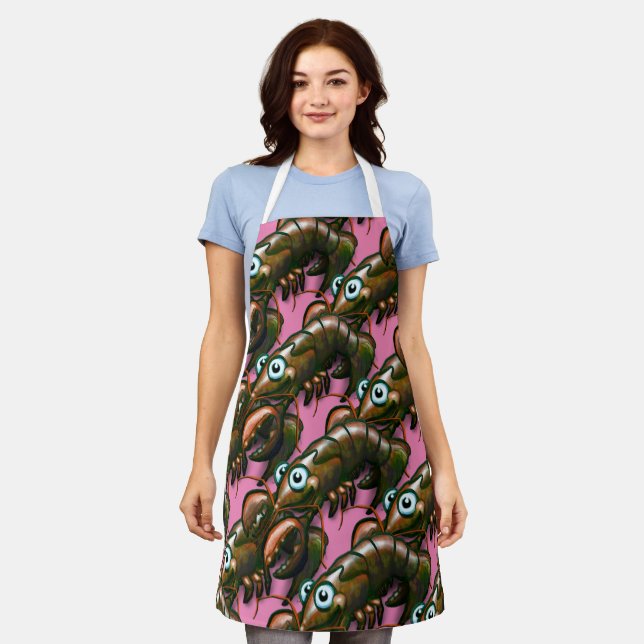 Kraubfisch Schürze (Getragen)