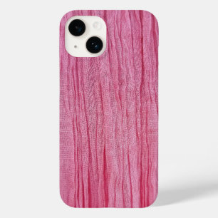 Krause rosa Crêpe-Stoff Case-Mate iPhone 14 Hülle
