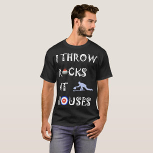 Kräuselnd werfe ich Felsen am Haus-sarkastischen T-Shirt