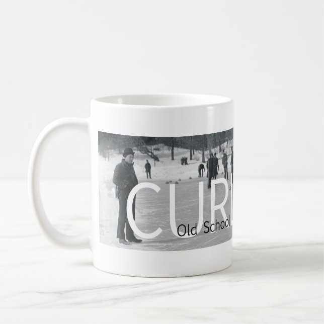 Kräuselnde alte Spitzenschule Kaffeetasse (Links)