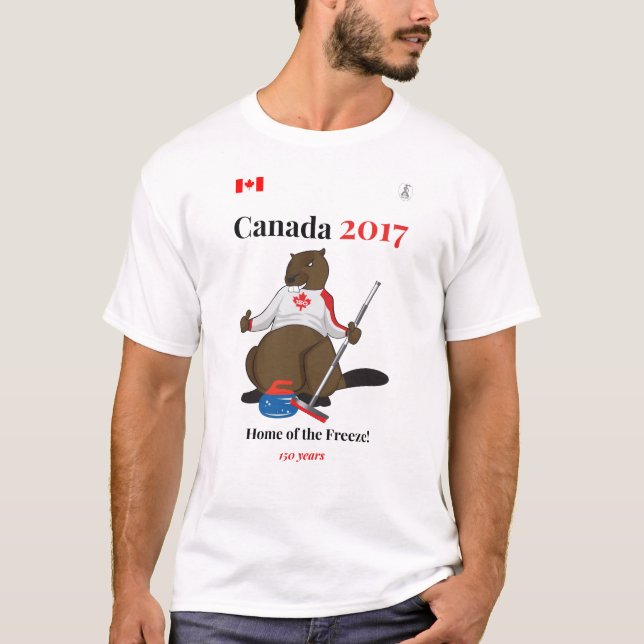 Kräuselnfrost Kanadas 150 im Jahre 2017 T-Shirt (Vorderseite)
