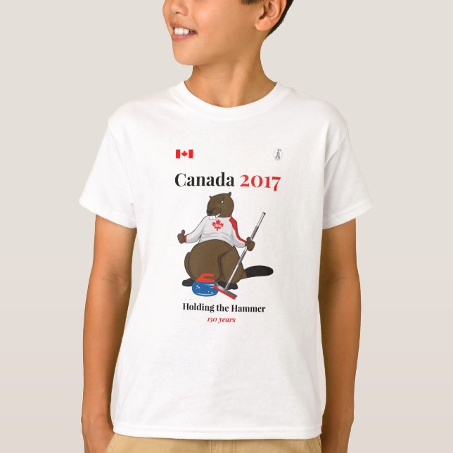 Kräuselnhammer Kanadas 150 im Jahre 2017 T-Shirt (Vorderseite)
