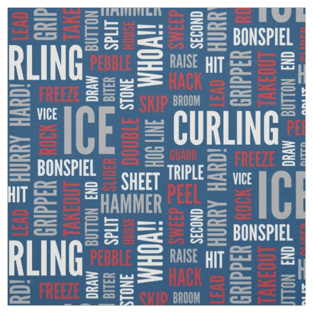 Kräuselnjargon-Gewebe - Rot, Weiß und Blau Stoff (Muster)