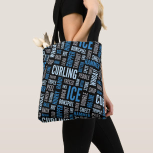 Kräuselnjargon-Taschen-Tasche - Blau und Schwarze Tasche