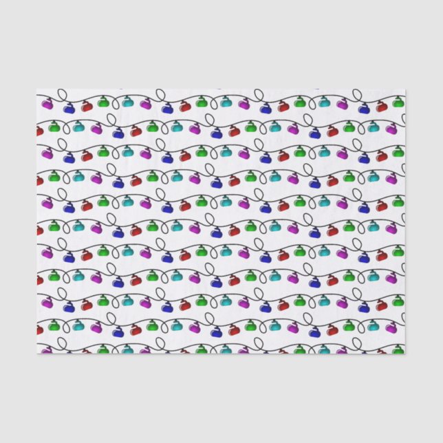 Kräuselnweihnachtslicht-Seidenpapier Seidenpapier (Vorderseite)