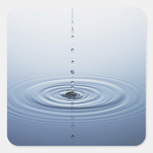Kräuselung auf Wasser Quadratischer Aufkleber