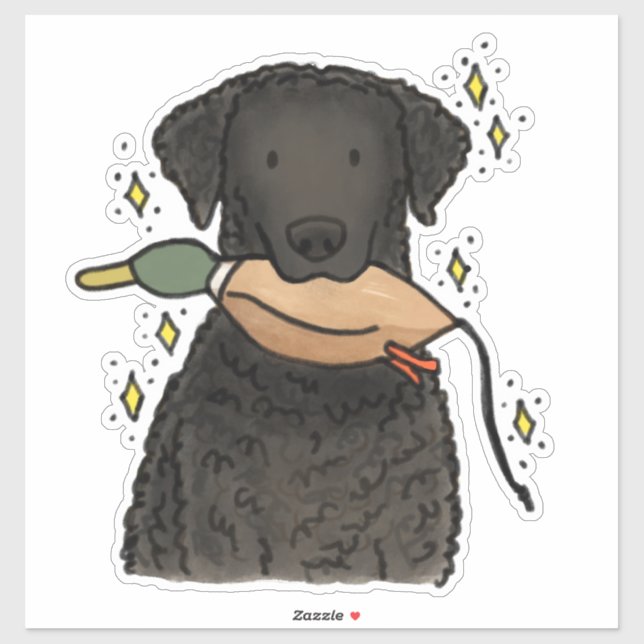 Kraushauben Retriever Auto Aufkleber (Blatt)