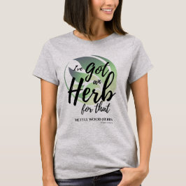 Kraut für das Logo-T-Shirt mit Pinselstrich T-Shirt