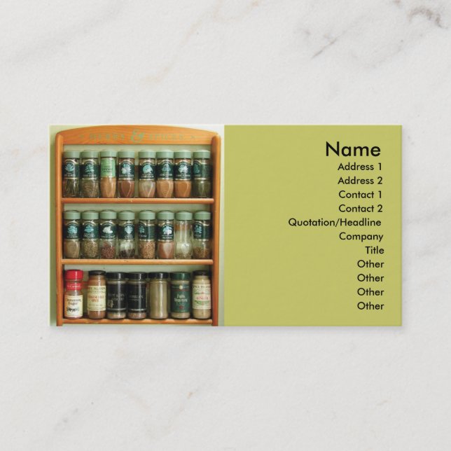 Kraut-Geschäft CXard Visitenkarte (Vorderseite)